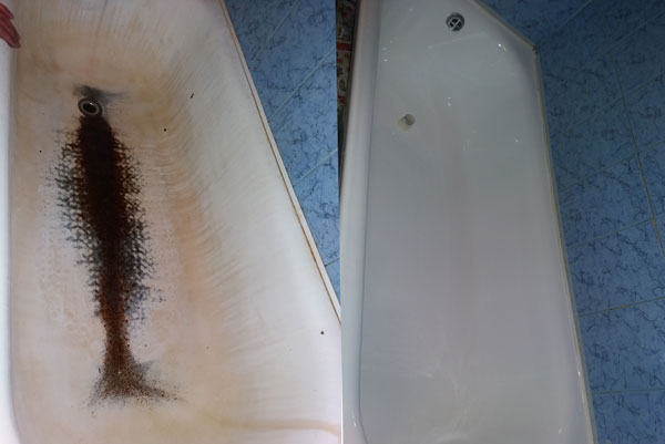 Реставрация чугунной ванны